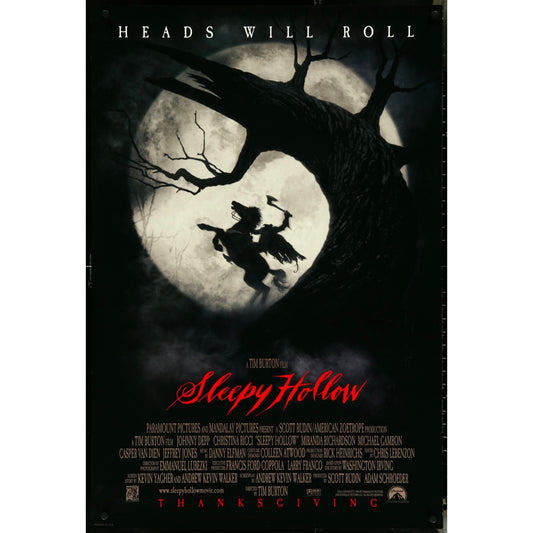 SLEEPY HOLLOW (1999) Original Theatrical rolled Double-Sided 26 3/4" x 39 3/4"