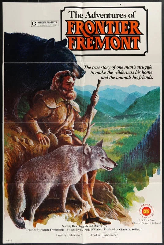 The Adventures of Frontier Fremont (1975) Original Movie Poster 27x41 Haggerty