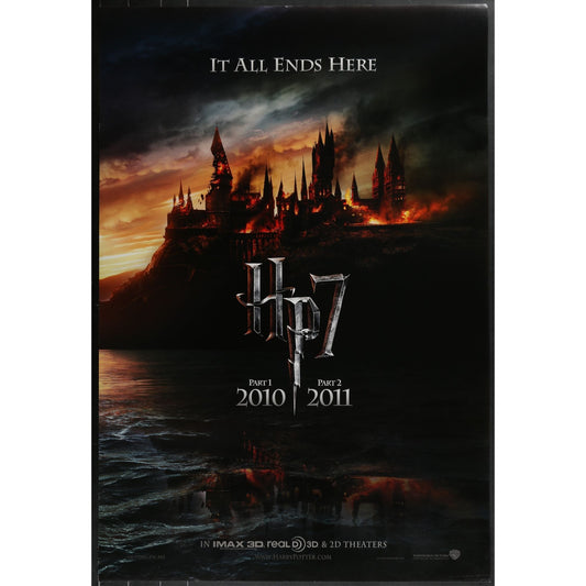Harry Potter and the Deathly Hallows: Part 1&2 Original DS Movie Poster 27x40