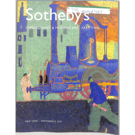 Sotheby's Impressionist and Modern Art Part 2 Auction Catalog November 8, 2001