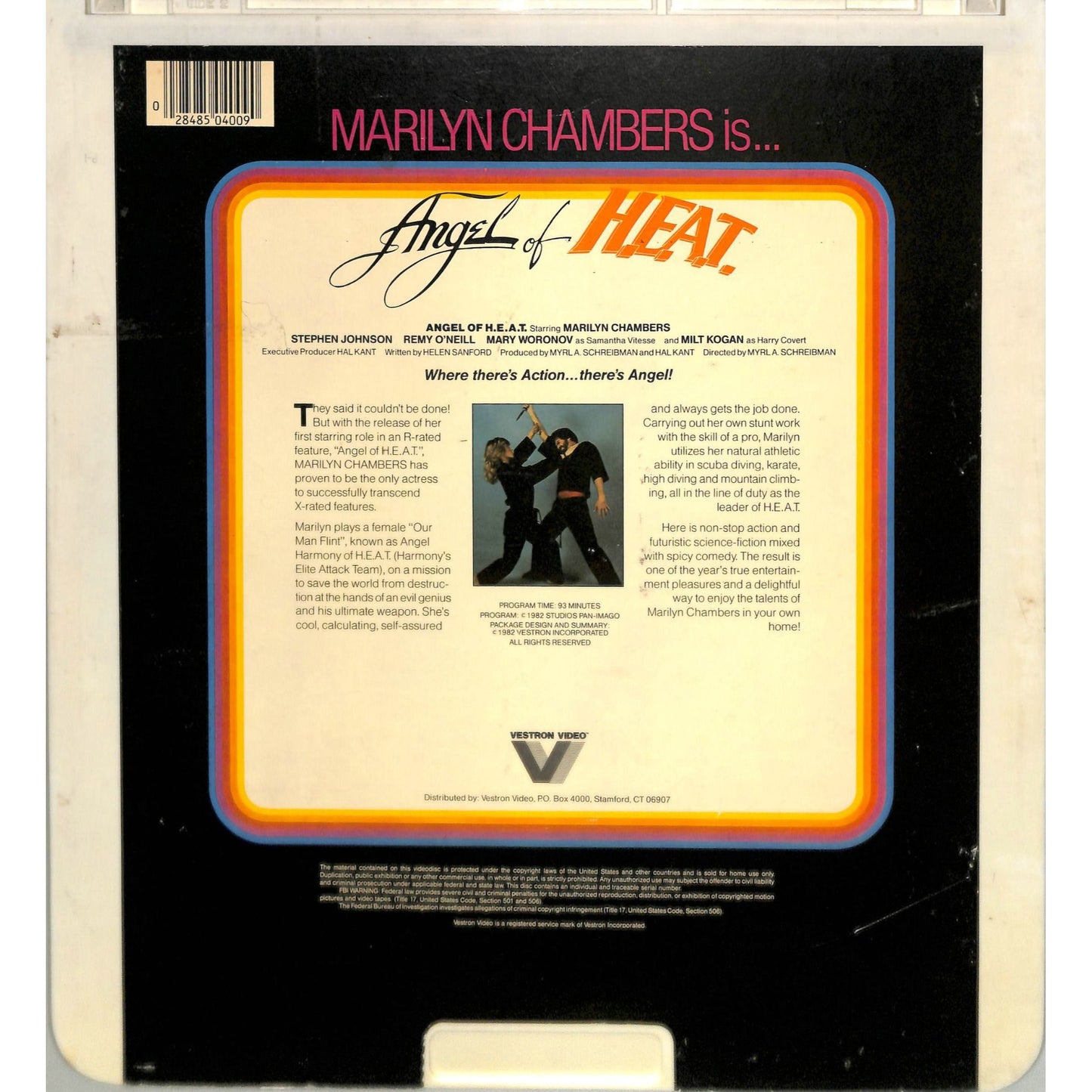 Angel of Heat (1983) Vintage CED Videodisc