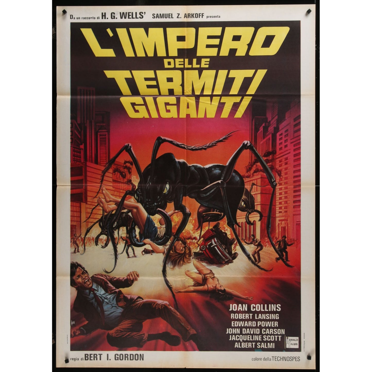 Empire of the Ants (1977) Original Italian 1P Movie Poster Folded 35x55