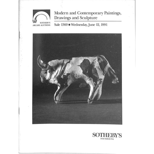 Sotheby's Modern & Contemporary Art Auction Catalog June 12, 1991