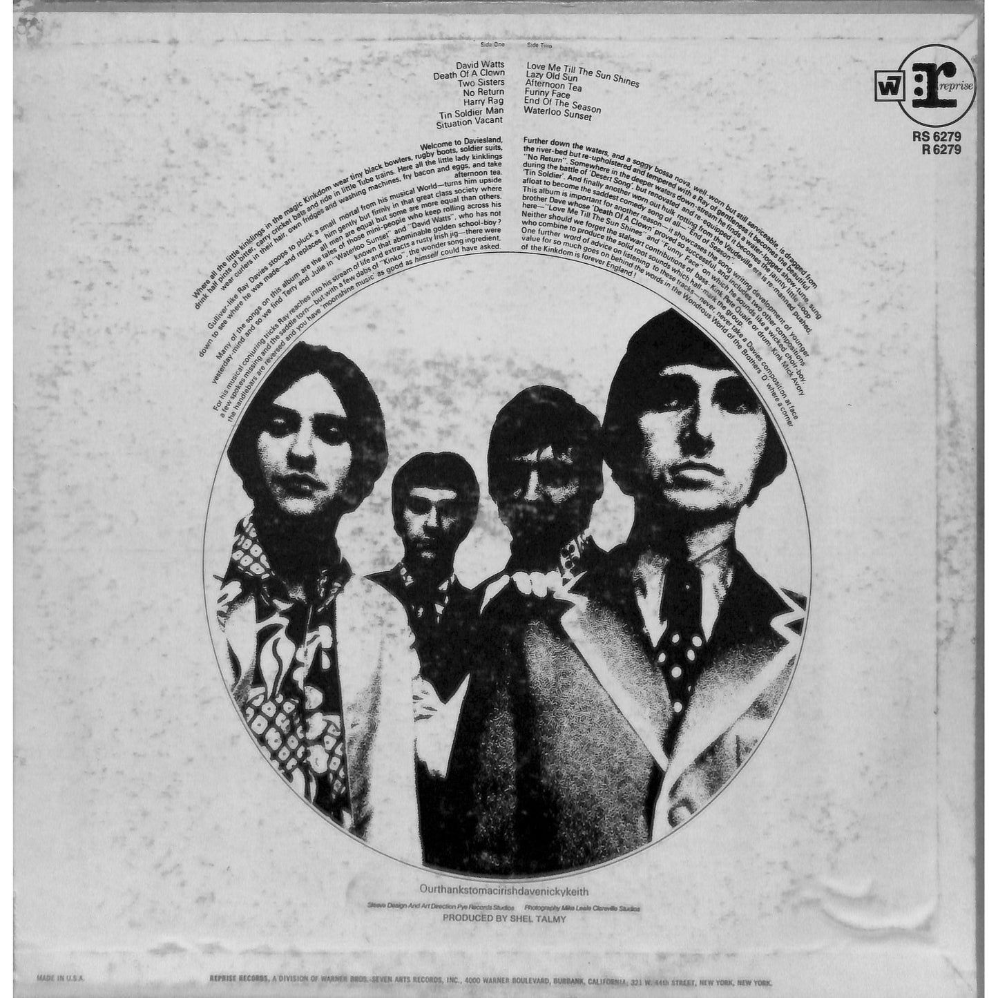 Something Else by the Kinks (1967) Vinyl Record RS 6279
