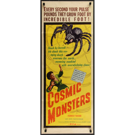 Cosmic Monsters (1958) Original Insert Movie Poster Rolled 14" x 36"