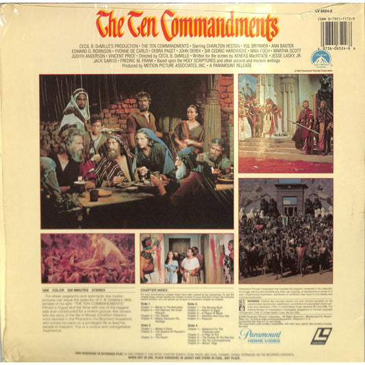 The Ten Commandments (1956) Laserdisc