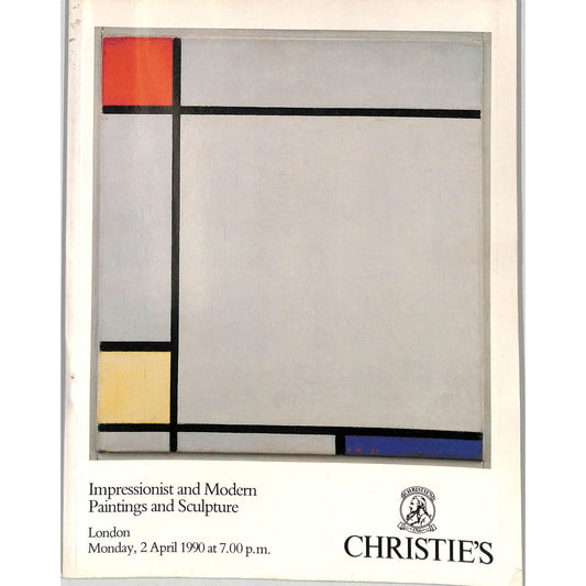 Christie's Impressionist & Modern Art Auction Catalog April 2, 1990