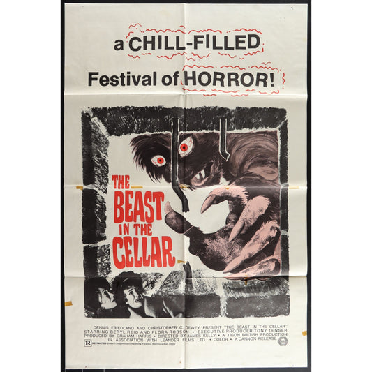 The Beast in the Cellar (1971) Original Movie Poster Folded 27x41