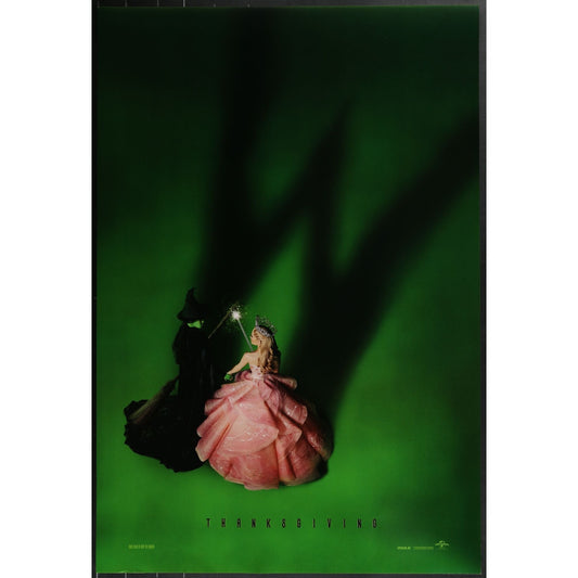 Wicked (2024) Original Double-sided Teaser Movie Poster Rolled 27x40