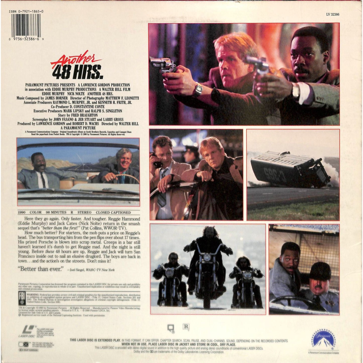 Another 48 Hrs. (1990) Laserdisc