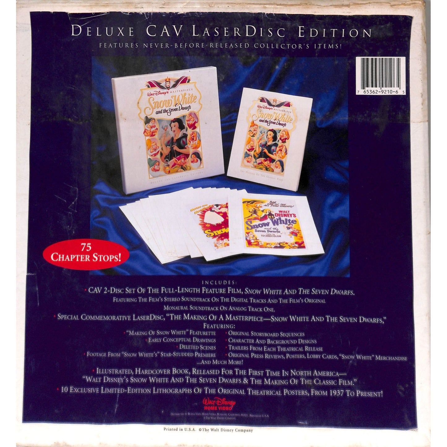 Snow White and The Seven Dwarfs (1937) Deluxe Laserdisc Video