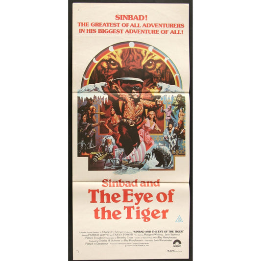 Sinbad and the Eye of the Tiger(1977) Original Australian Day Bill Movie Poster