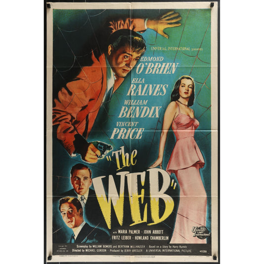 The Web (1947) Original Folded Movie Poster 27x41