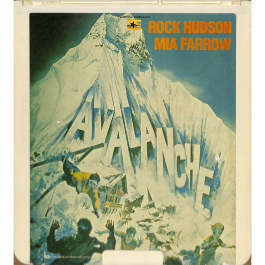 Avalanche (1978) Vintage CED Videodisc TESTED WORKING