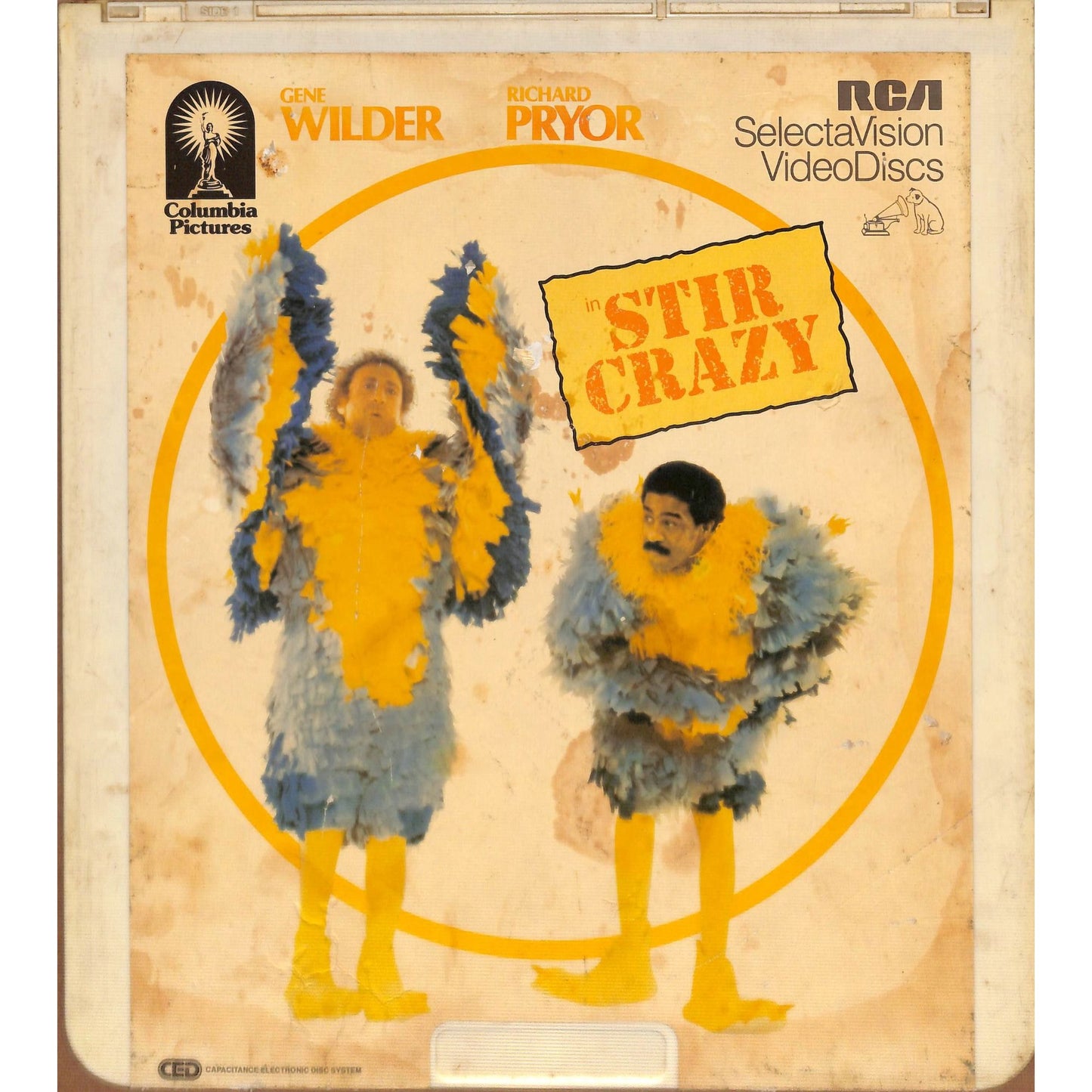Stir Crazy (1980) Vintage CED Videodisc TESTED WORKING