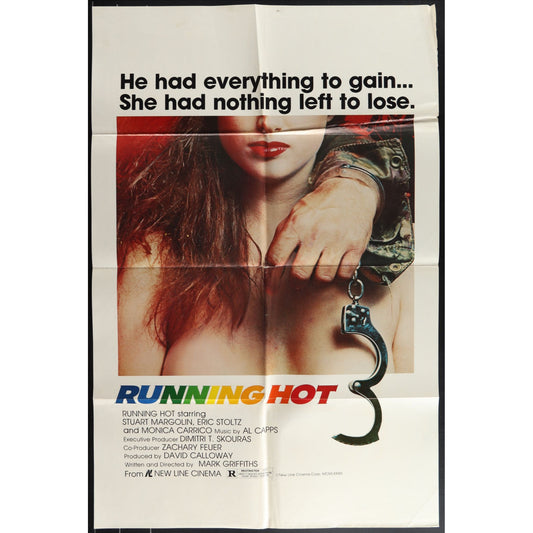 Running Hot (1984) Original Movie Poster Folded 27x41