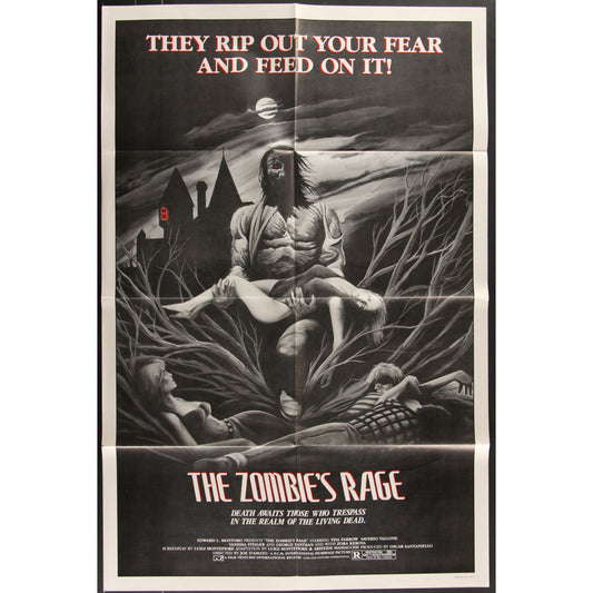 The Zombie's Rage (1981) Original Movie Poster Folded 27x41