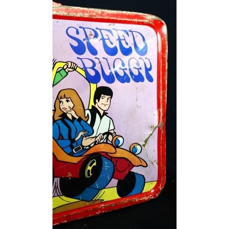 Vintage metal Speed Buggy lunchbox