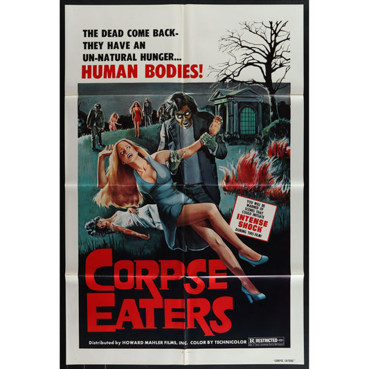 Corpse Eaters (1974) Original Movie Poster Folded 27x41