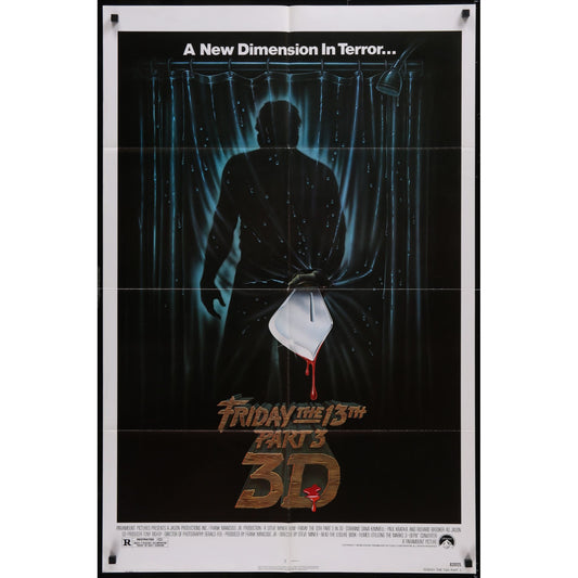 Friday the 13th: Part 3 - 3D (1982) Original Movie Poster Folded 27x41