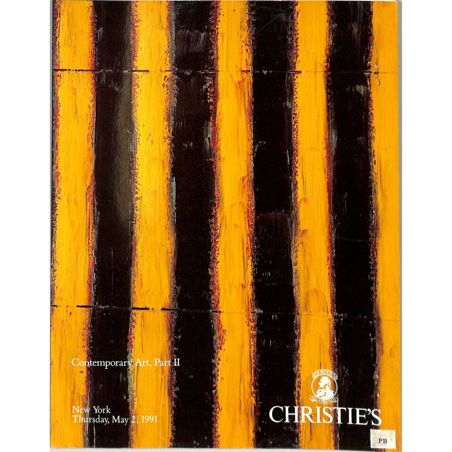Christie's Contemporary Art Part 2 Auction Catalog May 2, 1991