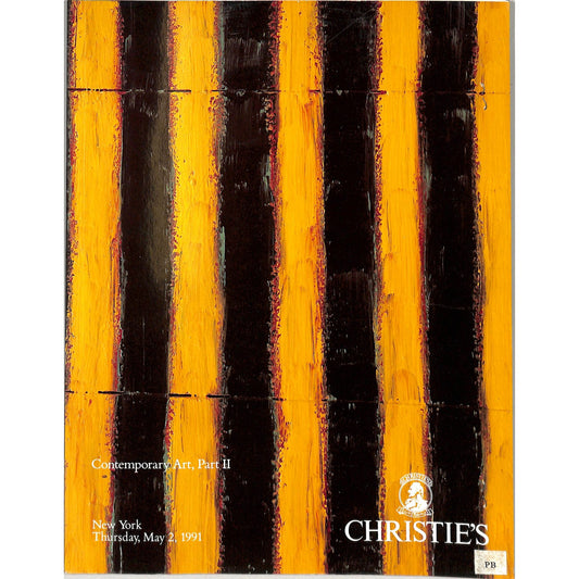 Christie's Contemporary Art Part 2 Auction Catalog May 2, 1991