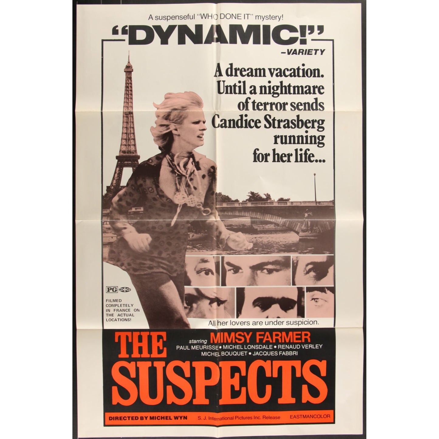 The Suspects (1976) Original Movie Poster Folded 27x41