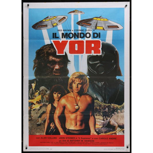 Yor, the Hunter from the Future (1983) Orig. Italian 1P Movie Poster 35x55