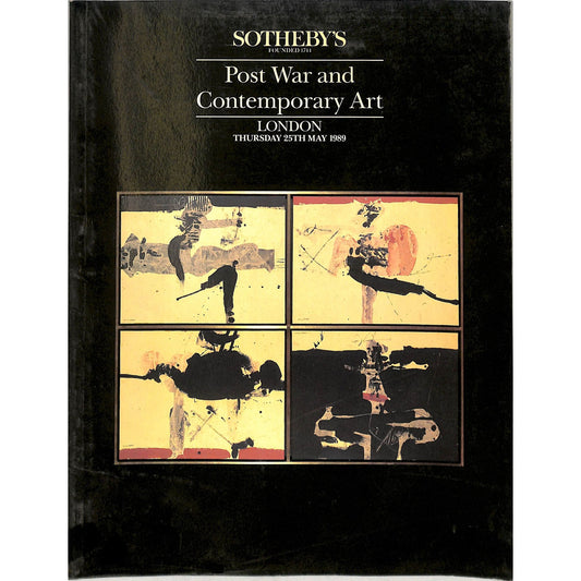 Sotheby's Post War & Contemporary Art Auction Catalog May 25, 1989