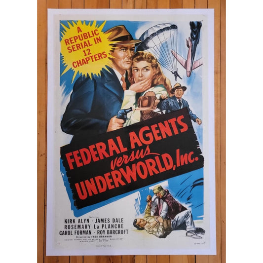 Federal Agents vs. Underworld, Inc. (1949) Linenbacked Restored Poster
