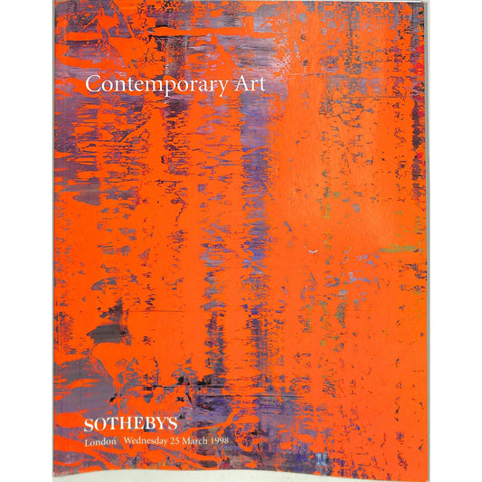 Sotheby's Contemporary Art Auction Catalogue, March 1998