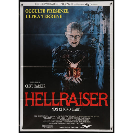 Hellraiser (1987) Original Italian 1-P Movie Poster 39x55