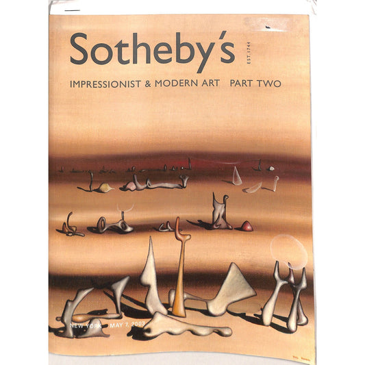 Sotheby's Impressionist and Modern Art Part 2 Auction Catalog May 7, 2003