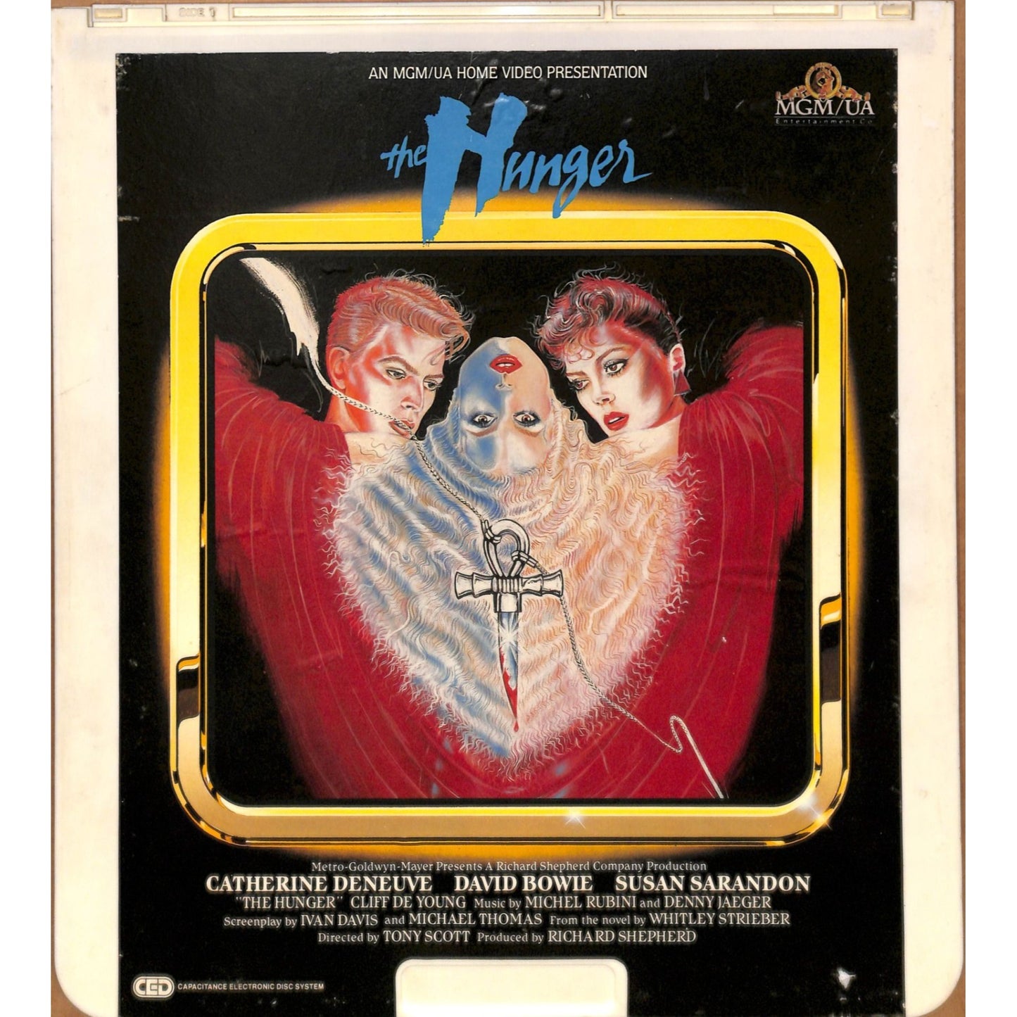 The Hunger (1983) Vintage CED RCA SelectaVision Videodisc TESTED WORKING