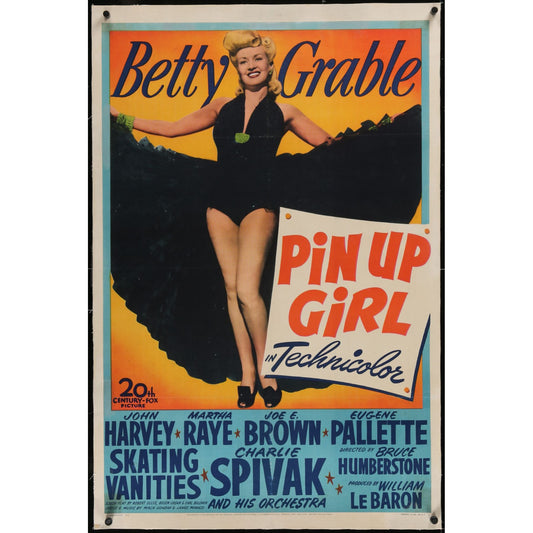 Pin Up Girl (1944) Original Linenbacked Movie Poster 27x41