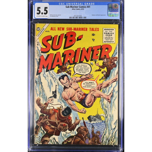 Sub-Mariner Comics #41 (1955) CGC 5.5 Off-White to White Pages