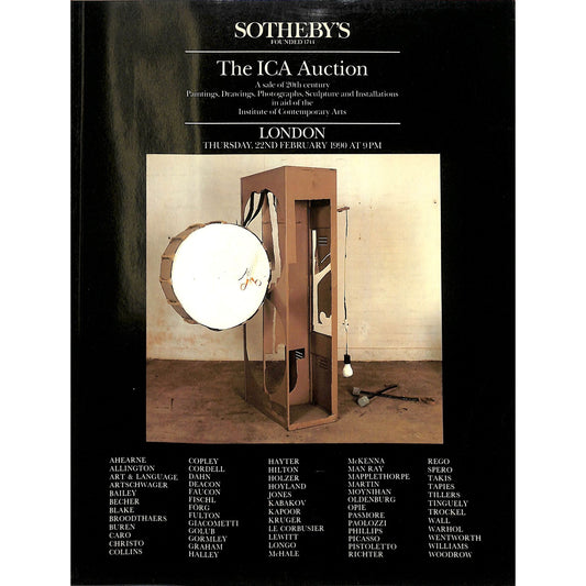 Sotheby's ICA Art Auction Catalog February 22, 1990