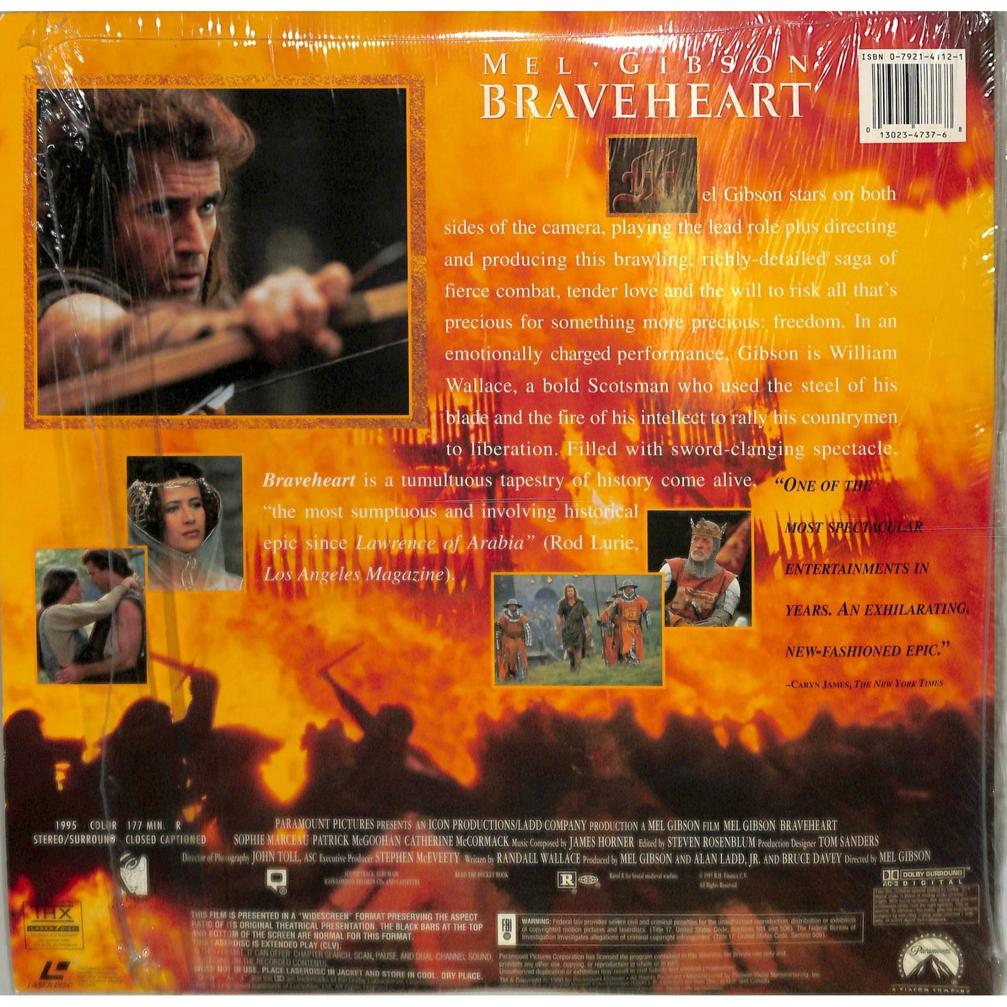 Braveheart (1995) Laserdisc