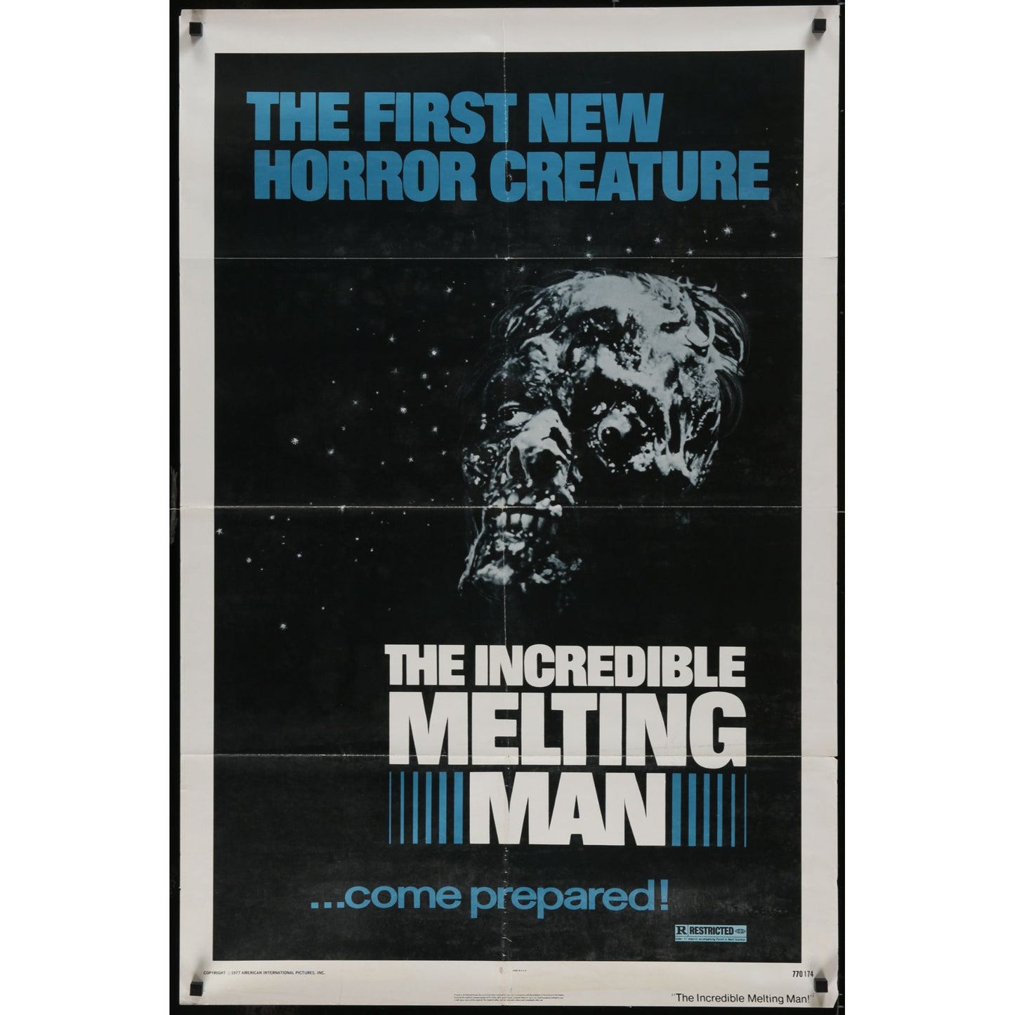 The Incredible Melting Man (1977) Original Movie Poster Folded 27x41