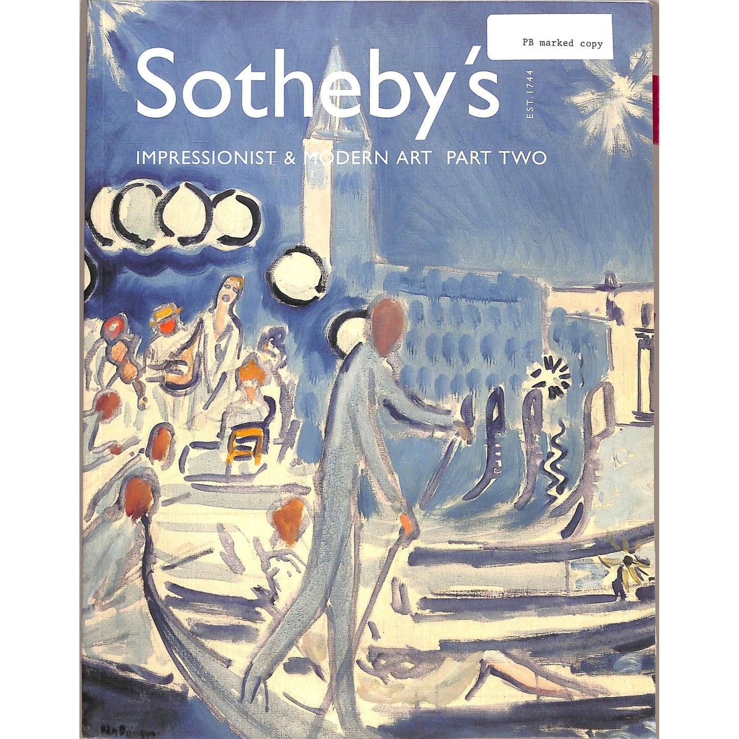 Sotheby's Impressionist and Modern Art Part 2 Auction Catalog May 9, 2001