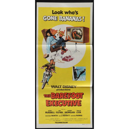 The Barefoot Executive (1971) Original Australian Daybill Movie Poster 13x30