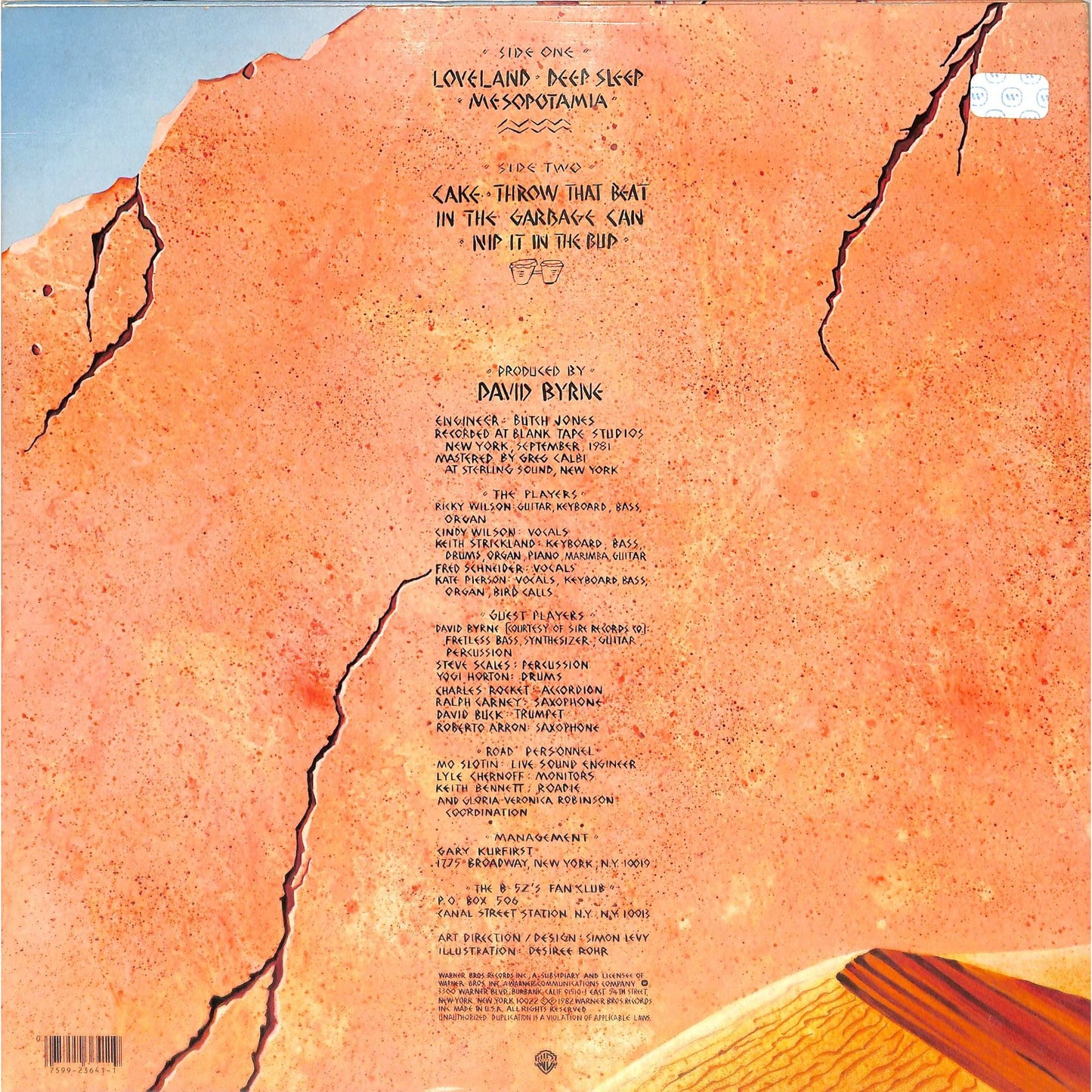 The B-52's - Mesopotamia (1982) Vinyl Record MINI 3641
