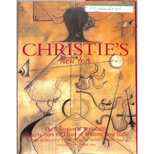 Christie's Collection of Gene Gaffe Art Auction Catalog November 6, 2001