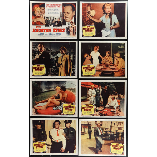 The Houston Story (1956) Original Lobby Card Movie Poster Set 11x14