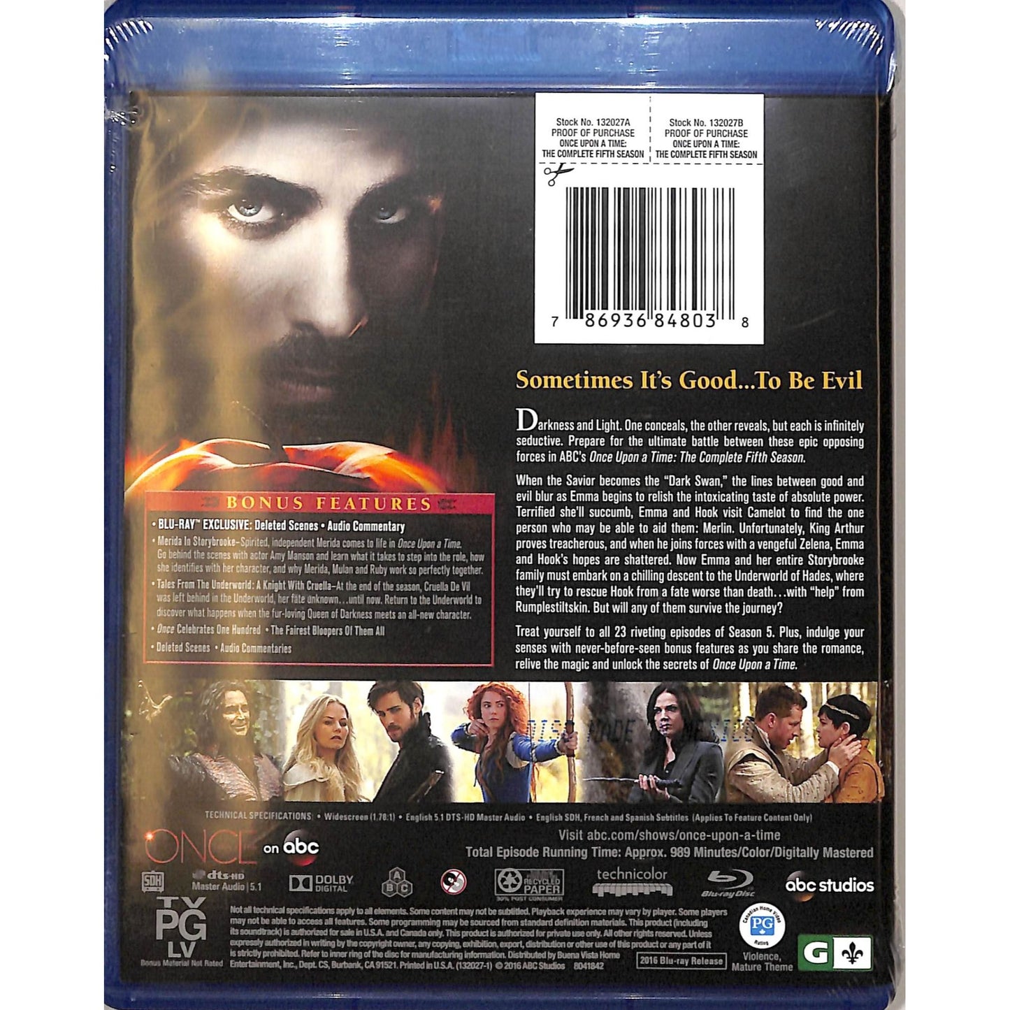 Once Upon a Time Complete Season 5 Sealed Blu Ray Disc