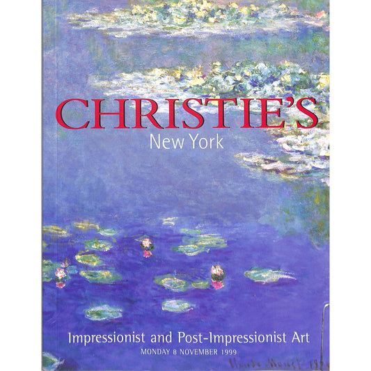 Christie's Impressionist and Post-mpressionist Art Auction Catalog Nov 8, 1999