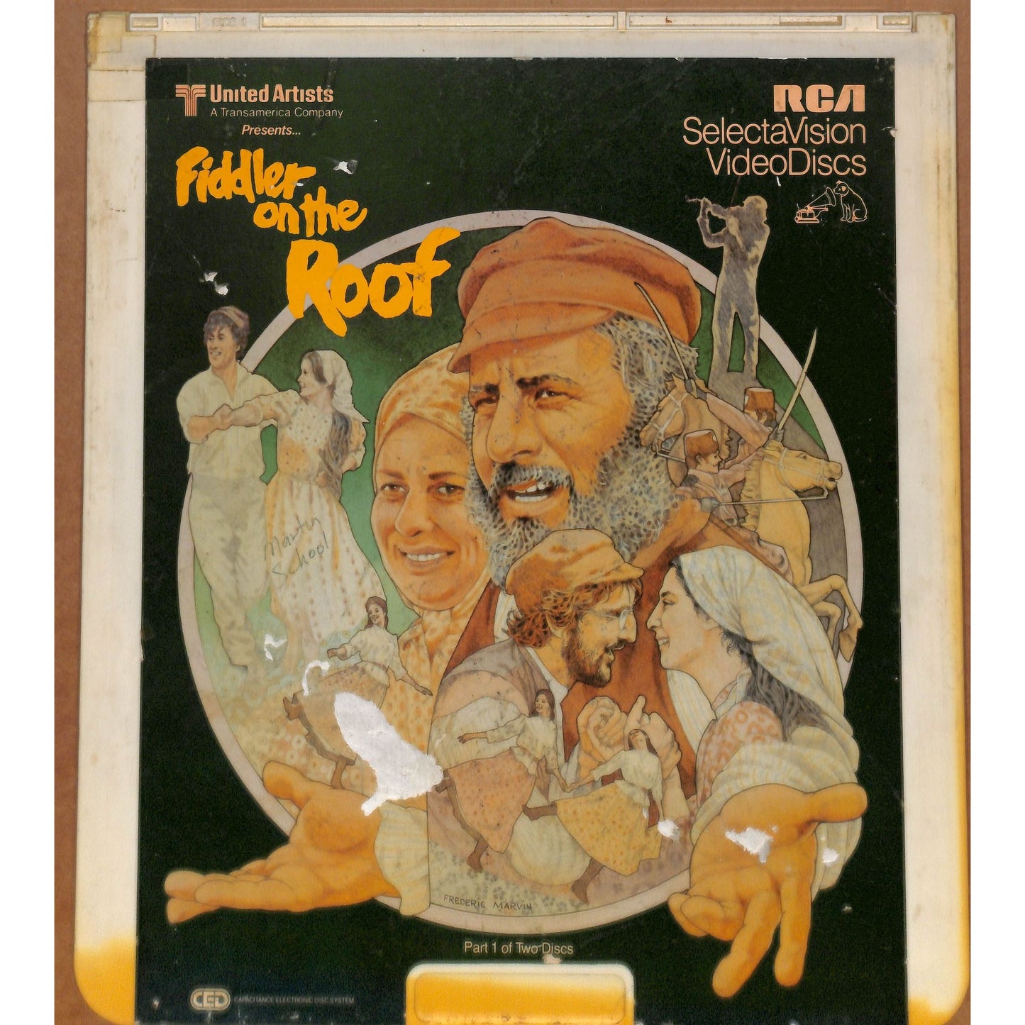 Fiddler on the Roof 1971 Vintage CED RCA SelectaVision Videodisc TESTED WORKING