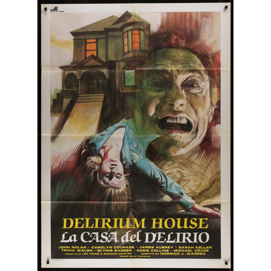 Terror (1978) Original Italian 1P Movie Poster Folded 39x55