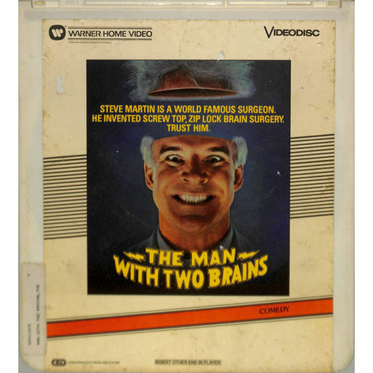The Man with Two Brains (1983) CED RCA SelectaVision TESTED WORKING