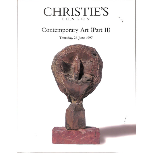 Christie's Contemporary Art Part 2 Auction Catalog June 26, 1997